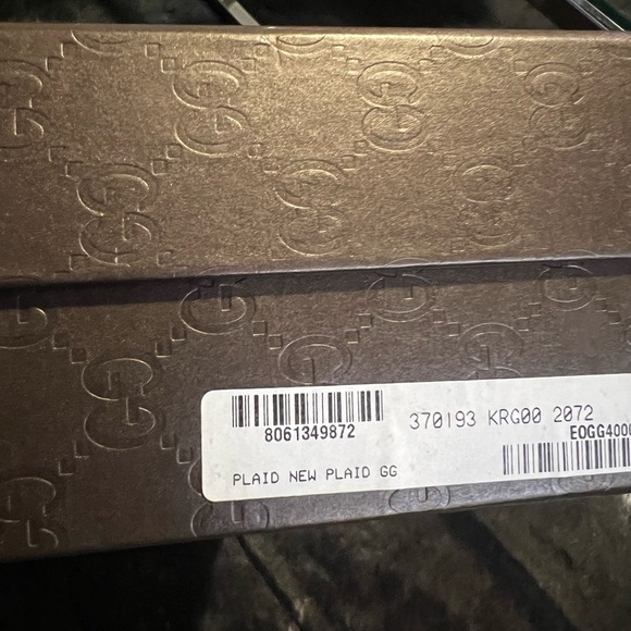 Gucci two tone brown wool-blend throw blanket - Picture 9 of 10